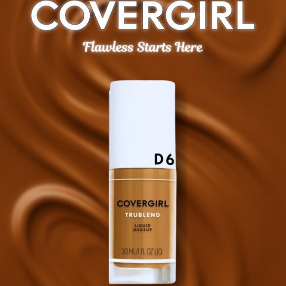 COVERGIRL TruBlend Foundation D6 Toasted Almond 330 1oz - Picture 1 of 8